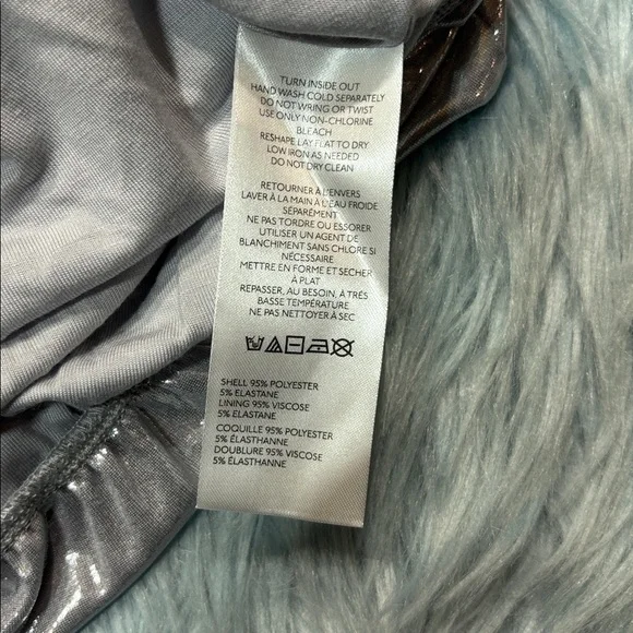 NWT Anthropologie Maeve Shine Silver Strapless Bubble Top - Picture 8 of 8